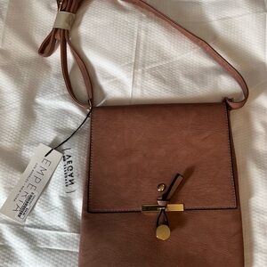 NWT Emperia Dusty Mauve Vegan Crossbody Bag